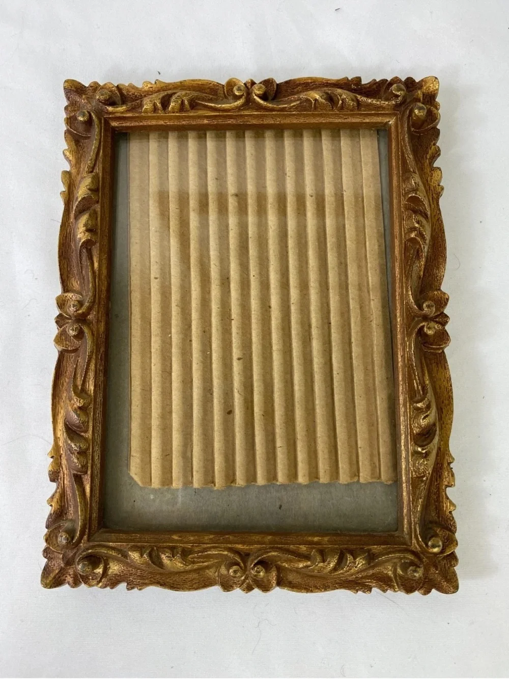 Gold Ornate Vintage-Style Picture Frame set 3 MCM Baroque solid wood